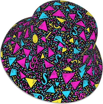 Bucket Hat Double-Side-Wear Reversible Sun Hat Beach Travel Hiking for Women Men