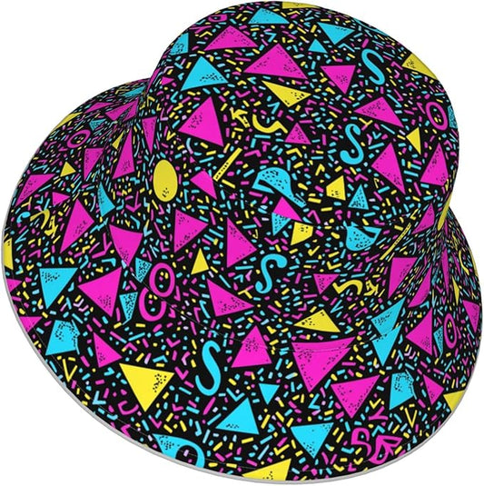 Bucket Hat Double-Side-Wear Reversible Sun Hat Beach Travel Hiking for Women Men