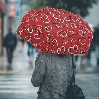 Umbrellas for Rain Lightweight Travel Umbrella 42" Canopy UV Protection Sun Umbrella Windproof Compact Umbrellas