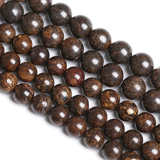 6MM 60PCS Natural Stone Bronzite Gemstone Spacer Loose Beads for Jewelry Making DIY Bracelet Necklace 1 Strand