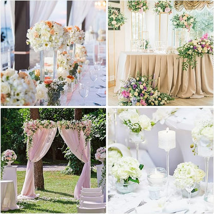 100 Pieces Artificial Foam Rose Flowers Faux Bouquet with Leaves and Stems for DIY Wedding Bouquets Centerpieces Bridal Shower Party Valentine Home Decorations(Ivory)