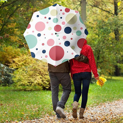 Small Compact Travel Automatic Folding Umbrella for Women, Portable Lightweight, Rain, Wind, UV Sun Shade