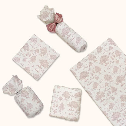 Pro Supply Global Pink Toile Printed Tissue Paper for Valentine's Day Gift Bags or Boxes and Wrapping - Bulk Decorative Art Tissue Paper for Packaging and Gifting | 24 Sheets 20" x 30"