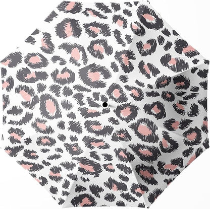 Small Compact Travel Automatic Folding Umbrella for Women, Portable Lightweight, Rain, Wind, UV Sun Shade