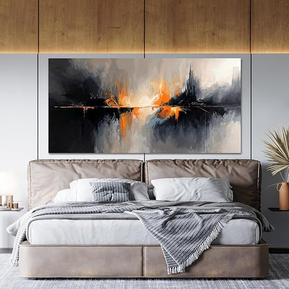 Canvas Wall Art Decor Wall Art Pictures for Living Room Black and White Wall Art Prints Abstract Canvas Art Wall Decor Modern Abstract Wall Art Artwork for Walls Bedroom Office Decor 20" X 40"