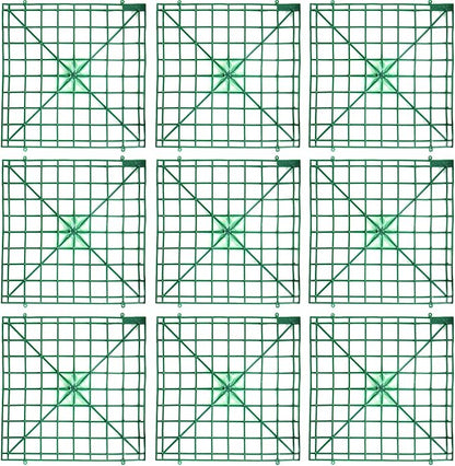 Artificial Flower Grid Panels,DIY Flowers Wall Frames,Flowers Wall Arches Backdrop,Plastic Fences Frames for Wedding Party Flower Grids,Artificial Flowers Plant Base,12Pieces,10x10 Inches