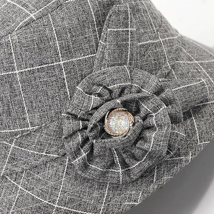 Glamorstar Cloche Hats for Women Vintage Bowler Hat Floral Fedora Bucket Hats