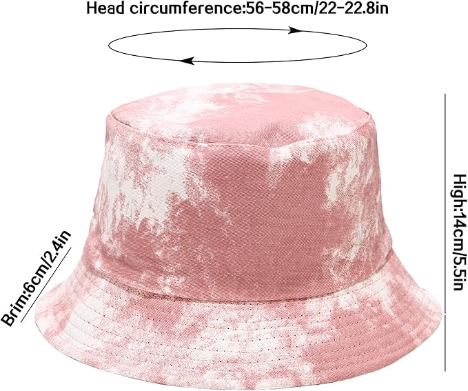 Flower Reversible Bucket Hat Cotton Summer Travel Beach Sun Hats Emboridery for Women Men