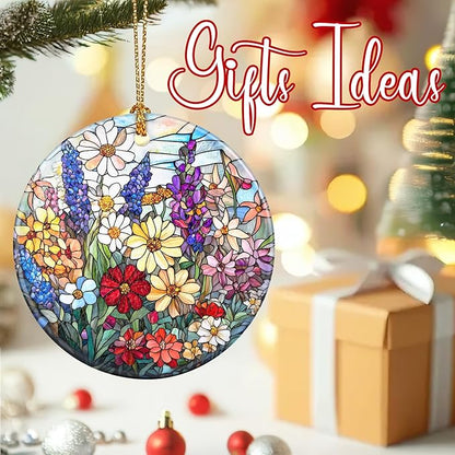 Christmas Ornaments, Flower Ornament, Christmas Tree Ornaments, Xmas Decorations, Holiday Decorations, Gifts for Flower Lovers, Holiday Party Gifts, and Xmas Gift Ideas