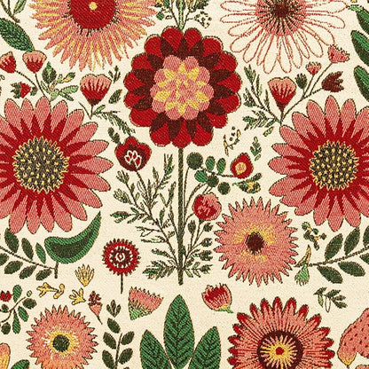 13×72 Inch Table Runner, Retro-Luxury Tassels Series for Kitchen Dining Table Holiday Decoration (Spring Blossom)
