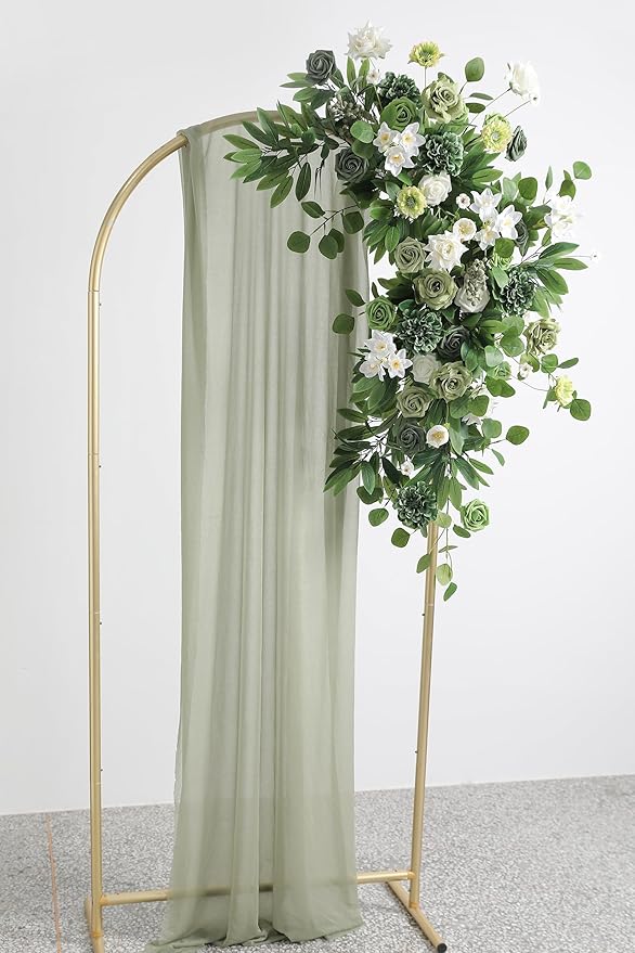 Green Artificial Flowers Combo Set Fake Flower Leaf Box with Stemst for DIY Wedding Bridal Bouquet, Centerpieces, Home Decor, Floral Arrangement Decor