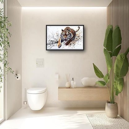 Tiger Large Decor Wall Art Framed Pictures for Living Room, Animal Oversized Canvas Print Painting Modern Extra Large Framed Artwork for Bedroom Office Home Decor 36"x24"