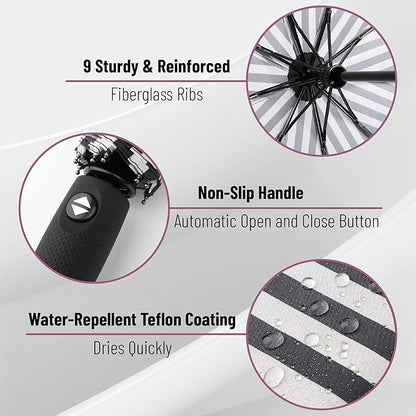 Mr. Pen- Windproof Travel Umbrella, Automatic Umbrellas for Rain, Compact