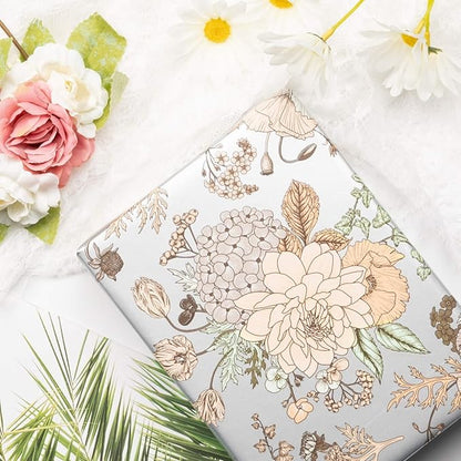 WRAPAHOLIC Jumbo Reversible Floral Wrapping Paper - 24 Inch X 100 Feet Jumbo Roll Pearlized Vintage Floral Design, Perfect for Wedding, Birthday, Mother's Day