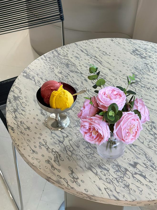 Forlaoers Real Touch Pink Floral Rose Fake Flower Bouquet in Fake Water Silk Flower Arrangements Artificial Flowers with Vase Centerpieces for Center Table Decor Dining Room House Kitchen Decorations