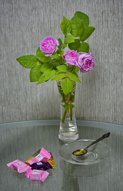 WGV Unique Bouquet Vase, 5" W, 12" H, Clear Glass Tall Floral with Flared Oval Opening, Centerpiece, Home Wedding Event Decor, 1 Piece (VCK0912)
