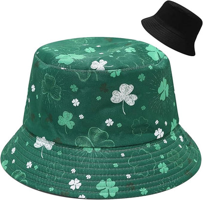 Malaxlx Bucket Hat Beach Sun Hat Fishing Hat for Women Men, Outdoor Travel Reversible Double Side Wear Fisherman Hat
