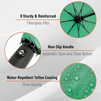 Mr. Pen- Windproof Travel Umbrella, Automatic Umbrellas for Rain, Compact
