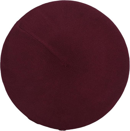 Winter Women French Beret Hat Kaschmir Solid Color Knitted Berets