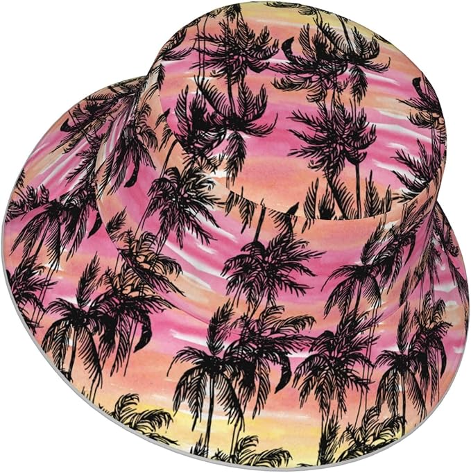 Hat Reversible Fisherman Hats Double Sided Wearing for Women Men Boys Girls