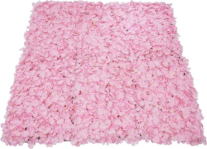 16"x 24" Artificial Flower Wall Panels,Flower Wall Mat Silk Flower Panels for Outdoor Garden Backyard Fence Fence Privacy Screen and Indoor Wall Decor(20Pcs Light Pink)