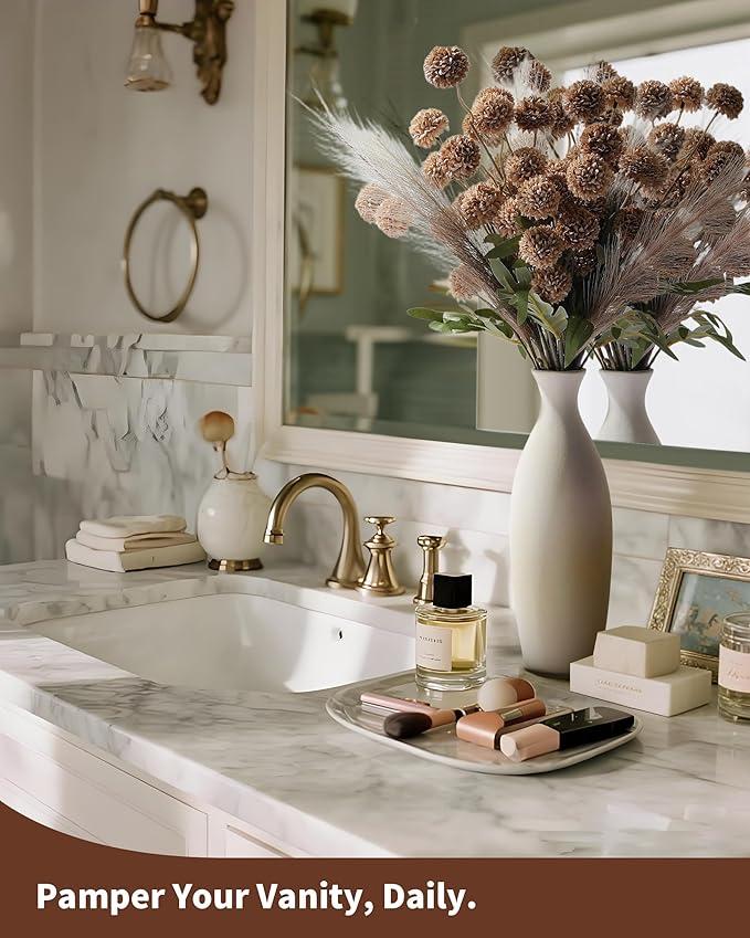 Faux Fall Flowers for Vase Fake Mums Artificial 10 Stems +10 Branches Pampas Grass,Long Stems Silk Flowers Home Decor,Faux Floral Pompon Balls For Table,Halloween Centerpieces,Wedding Arrangements