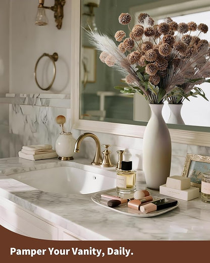 Faux Fall Flowers for Vase Fake Mums Artificial 10 Stems +10 Branches Pampas Grass,Long Stems Silk Flowers Home Decor,Faux Floral Pompon Balls For Table,Halloween Centerpieces,Wedding Arrangements