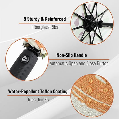 Mr. Pen- Windproof Travel Umbrella, Automatic Umbrellas for Rain, Compact