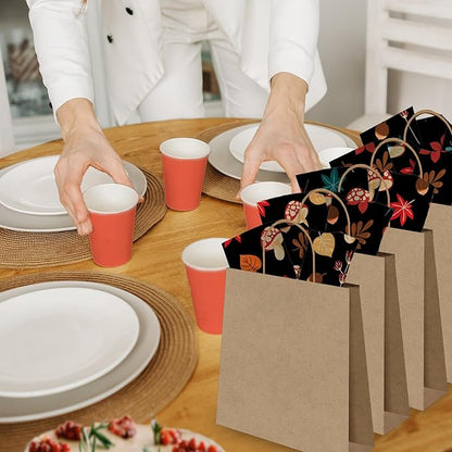 Fall Medley Printed Tissue Paper for Gift Bags or Boxes and Wrapping - Autumn Mushrooms Bulk Decorative Art Tissue Paper for Packaging and Gifting | 24 Sheets 20" x 30"