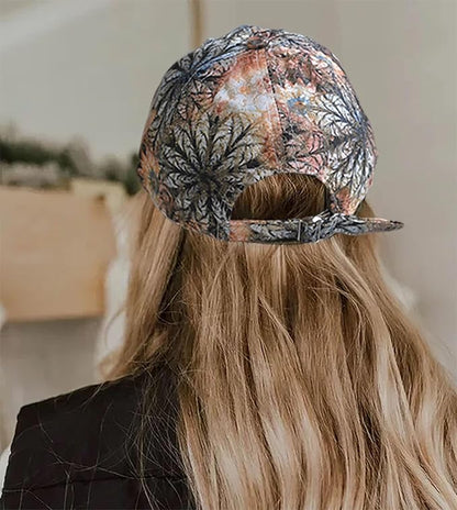 Bling Baseball Caps for Women, Rhinestone Summer Flower Baseball Hat, Adjustable Spring Fall Denim Sequin Jean Hat