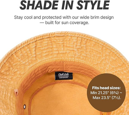 Hot Summer Bucket Hat - Trendy Cotton Sun Hat for Beach, Golf, Fishing - Fun Outdoor Vacation Boonie for Men and Women