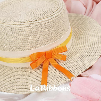LaRibbons 3/8 Inch 100 Yards Grosgrain Ribbon Set 10 Yd/Roll 10 Rolls Spring Easter Craft Ribbon for Gift Wrapping Floral Bouquets Wedding Party Decoration