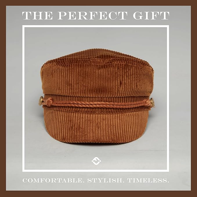 Funky Junque Newsboy Hat for Women – Trendy Greek Fisherman Cap, Classic Women's Baker Boy Newsies Hat, Ladies Fashion Caps
