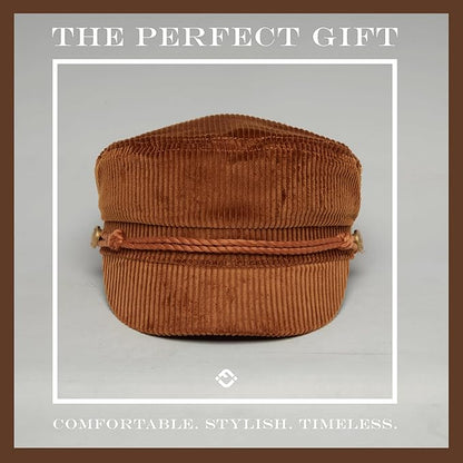 Funky Junque Newsboy Hat for Women – Trendy Greek Fisherman Cap, Classic Women's Baker Boy Newsies Hat, Ladies Fashion Caps