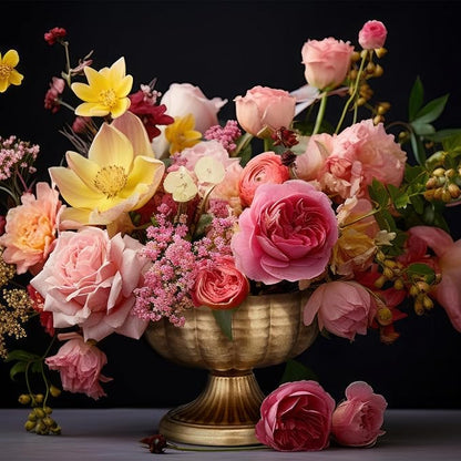 2 Pcs Distressed Vintage Gold Compote Vase for Centerpieces Compote Bowl 8'' Wide Vintage Decorative Antique Urn Planter Vase for Wedding Event Anniversary Party Indoor Outdoor Activity