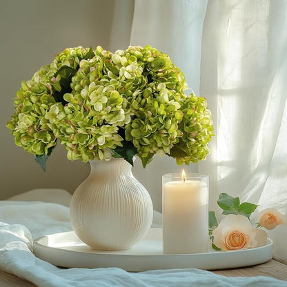 10PCS Faux Hydrangea Flower Hydrangea Artificial Flowers Hydrangea Bouquet Faux Flower Table Centerpieces for Home Wedding Bridal Bouquet Office Party DIY Floral Decor