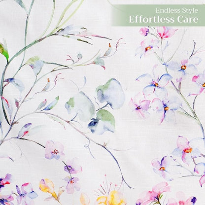 Maison d' Hermine Table Runner 100% Cotton Single Layer Table Runners 108 inches Long Decorative for Home Kitchen Dining Party Wedding Bridal Shower Spring Summer (Summer Floral, 14.50" x 108")