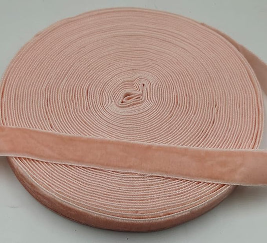 10 Yards Velvet Ribbon Spool (Light Pink, 5/8")