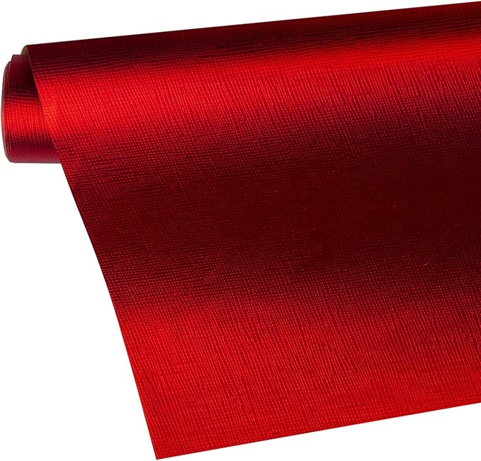 WRAPAHOLIC 30 Inch Red Wrapping Paper Roll - Jumbo Roll Passionate Red for Birthday, Holiday, Wedding, Baby Shower Wrap - 30 inch x 16.5 feet