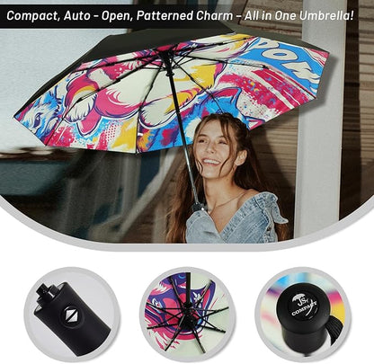 SY COMPACT Travel Umbrella Windproof Automatic Umbrellas Small Compact UV Sun Protection Factory Outlet Umbrella