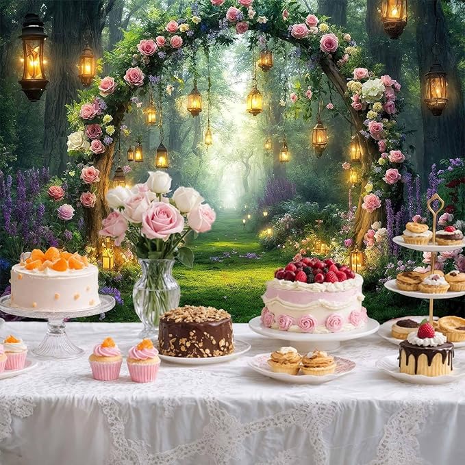 15x10ft Purple Flower Wedding Photography Backdrop Lavender Floral Wedding Bridal Photography Backdrop Anniversary Birthday Baby Shower Girl Party Banner Photo Booth Props Background Wall Decor