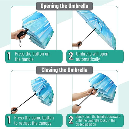 Mr. Pen- Windproof Travel Umbrella, Automatic Umbrellas for Rain, Compact