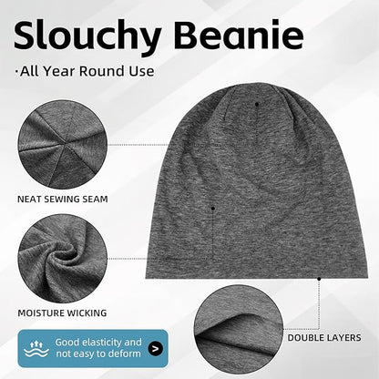 Women's Slouchy Beanie Hat Chemo Caps Cancer Headwear Hats Turban Baggy Sleeping Cap Boho Hats