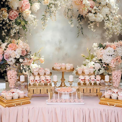 Baocicco 9x6ft Vinyl Flowers Wall Photography Backdrop Vinatage Wall White Pink Floral European Style Background Outdoor Wedding Birthday Party Banner Supplies Garden Home Decor Studio Props