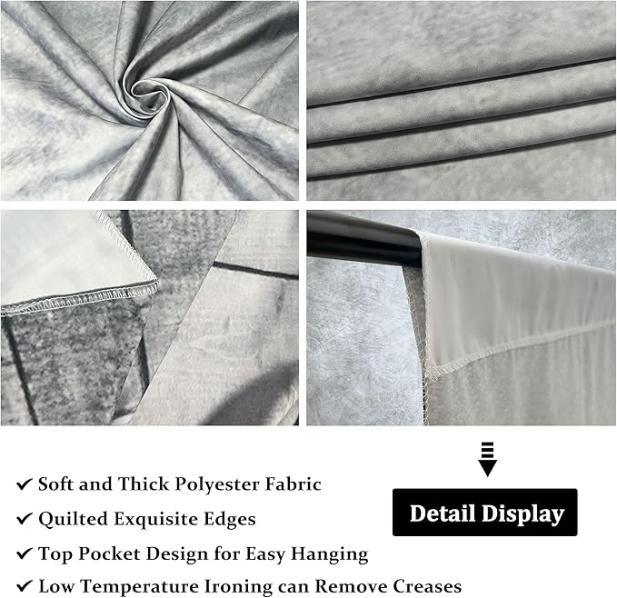 Professional Abstract Portrait Photography Backdrop,Wall with Wood Floor Backdrop for Kids Photography Baby Newborn Cake Smash Photo Shoots Hypoallergenic Fabric Photography Props(Grey-6x9ft)