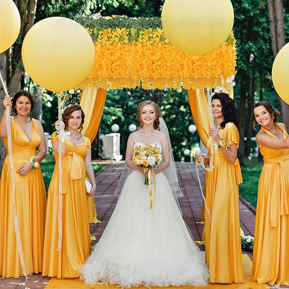 24 Pack Orange Wisteria Hanging Flowers, 3.4 Ft Fake Hanging Flowers, Artificial Wisteria Garland Vines for Wedding Room Backdrop Outdoor Patio Garden Thanksgiving Decoration