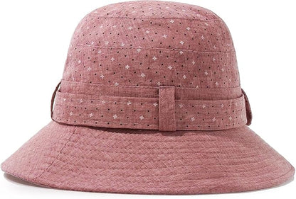 Glamorstar Cloche Hats for Women Vintage Bowler Hat Floral Fedora Bucket Hats