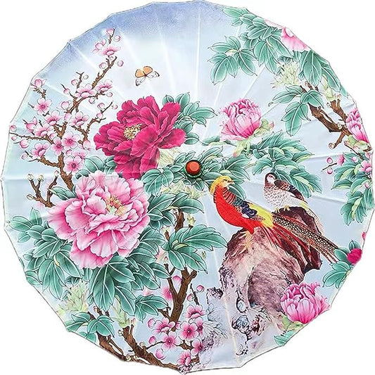 Chinese Japanese Handmade Parasol Umbrella,Asian Decoration DIY Art Dance Classical Umbrella for Wedding Parties Photography Costumes Cosplay