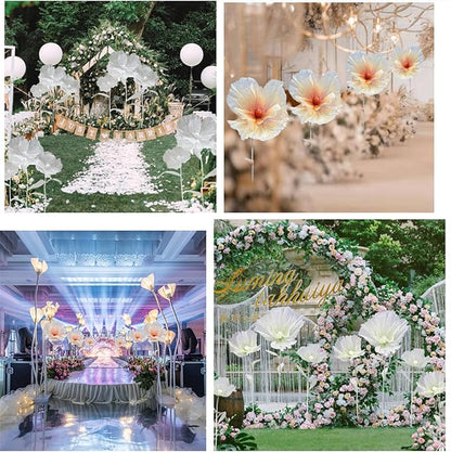 Giant Flower Decoration for Wedding Background, Party Decoration, Birthday Party, Photography Props, Shop Window Props, Banquet, Stage, Mall Display (Purple)