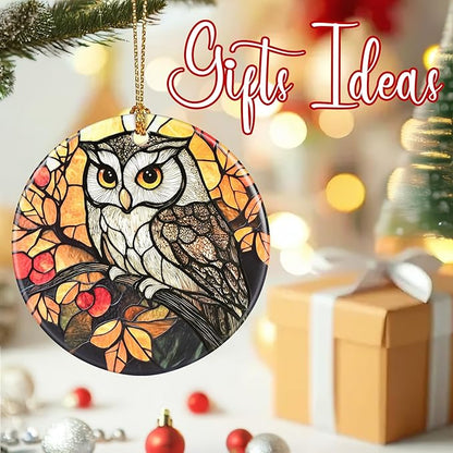 Christmas Ornaments, Owl Ornament, Christmas Tree Ornaments, Xmas Decorations, Holiday Decorations, Gifts for Owl Lovers, Holiday Party Gifts, and Xmas Gift Ideas